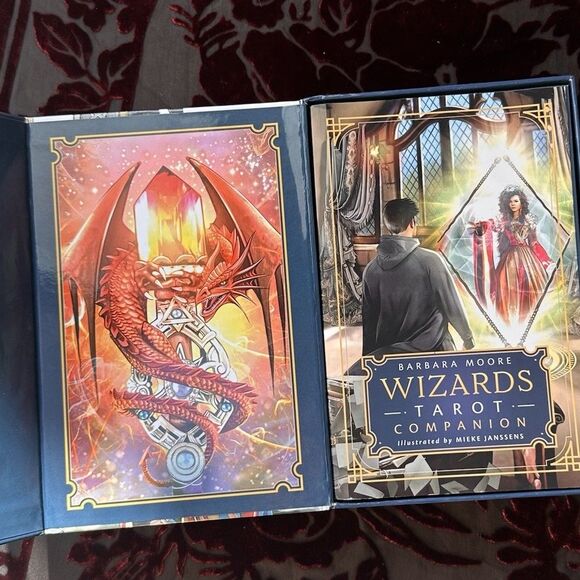 Wizards Tarot Cards ~ 78 Cards by Barbara Moore Illustrated by Meike Janssens - Picture 4 of 11